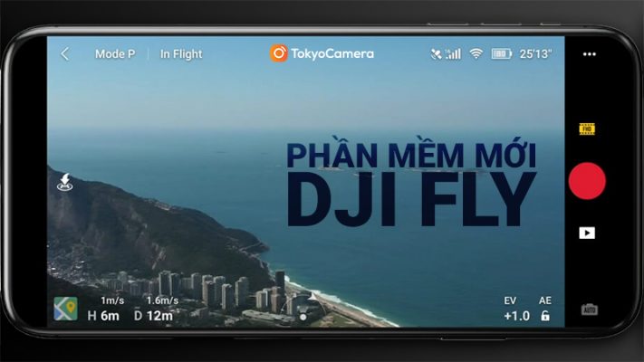phần mềm mới trên DJI Fly